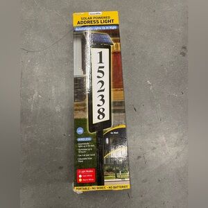 Solar Powered Address Light